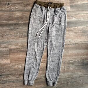 JACKSON Gray‎ Joggers with Green Waistband